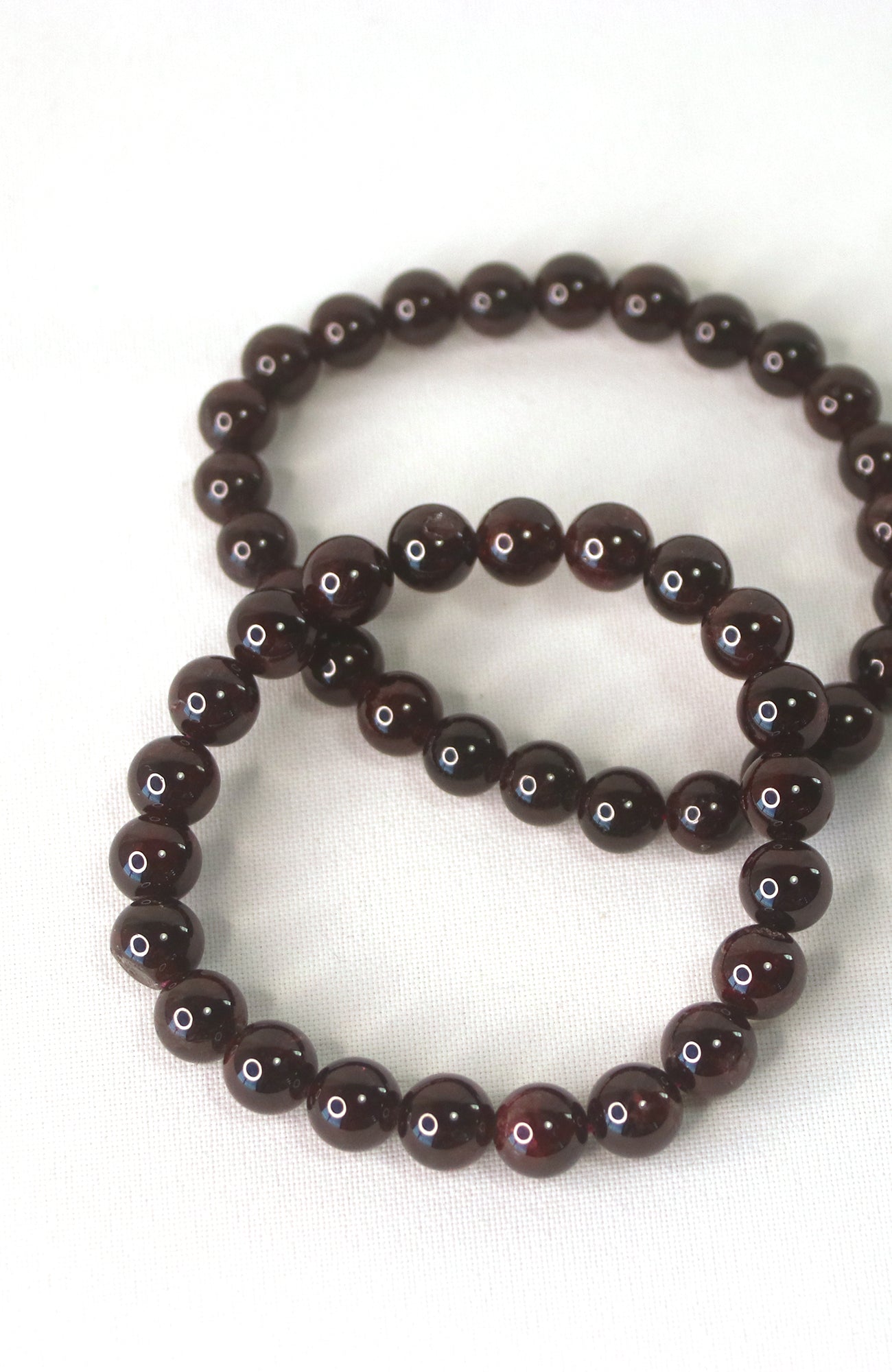 Garnet Bead 8mm Bracelet 146